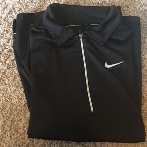 Size S Nike fit dry short sleeve quarter zip polo